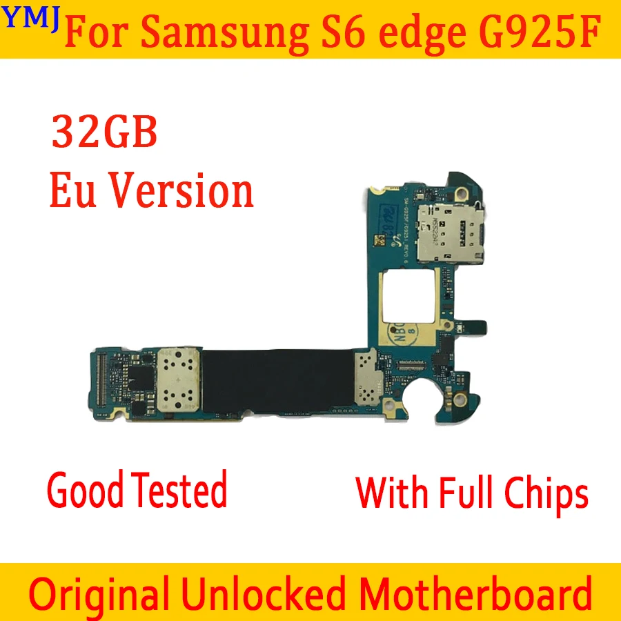 Материнская плата 32 ГБ для Samsung Galaxy S6 edge G925F оригинальная разблокированная