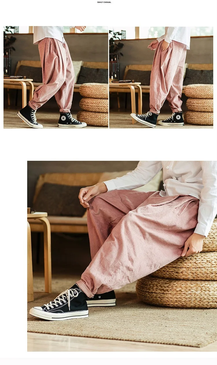 Zongke толстые вельветовые брюки мужские Японская уличная одежда Спортивные штаны мужские модные бегуны брюки мужские тренировочные хип-хоп 5XL осень