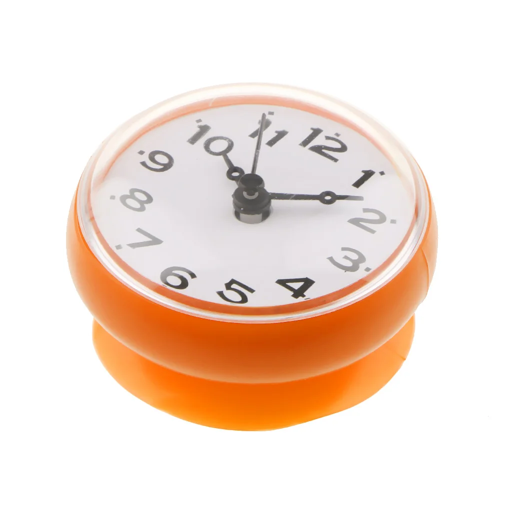 Water Resistant Shower Clock Suction Cup Bathroom Kitchen Clock Wall/Window Glass/Mirror Sucker