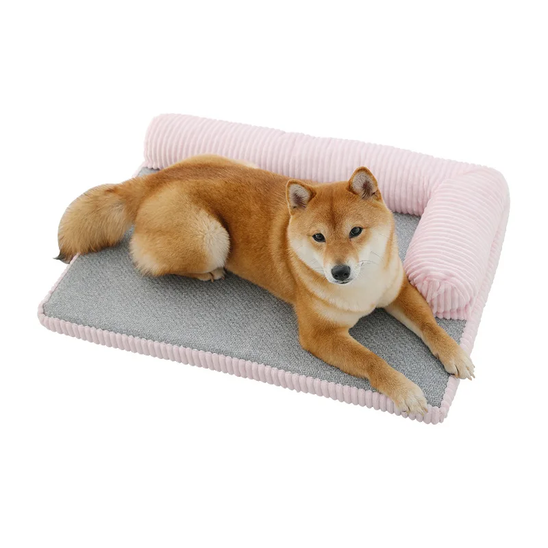 Luxury Dog Bed Sofa Large Cat Mat Pet Cushion Small Dogs Washable Nest Teddy Puppy Kennel Square Pillow House | Дом и сад