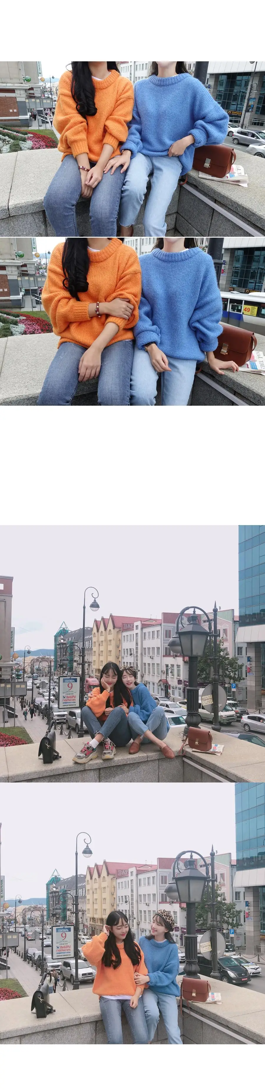 Новинка, Осень-зима, женские свитера, пуловеры, теплые, минималистичные, вязаные, элегантные, повседневные, свободные, женские свитера