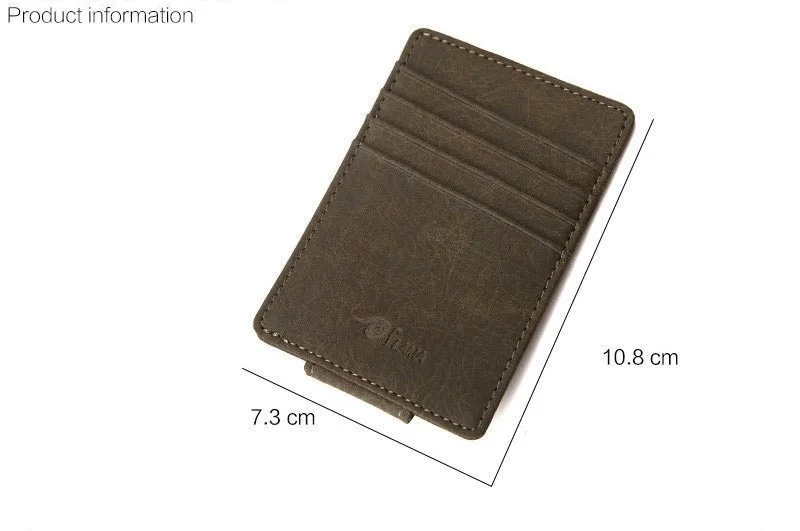 KUDIAN BEAR мужской кошелек из искусственной кожи с зажимом для денег Тонкий Магнитный короткий чехол-органайзер для карт передний карман Зажимы для денег BID215 PM49