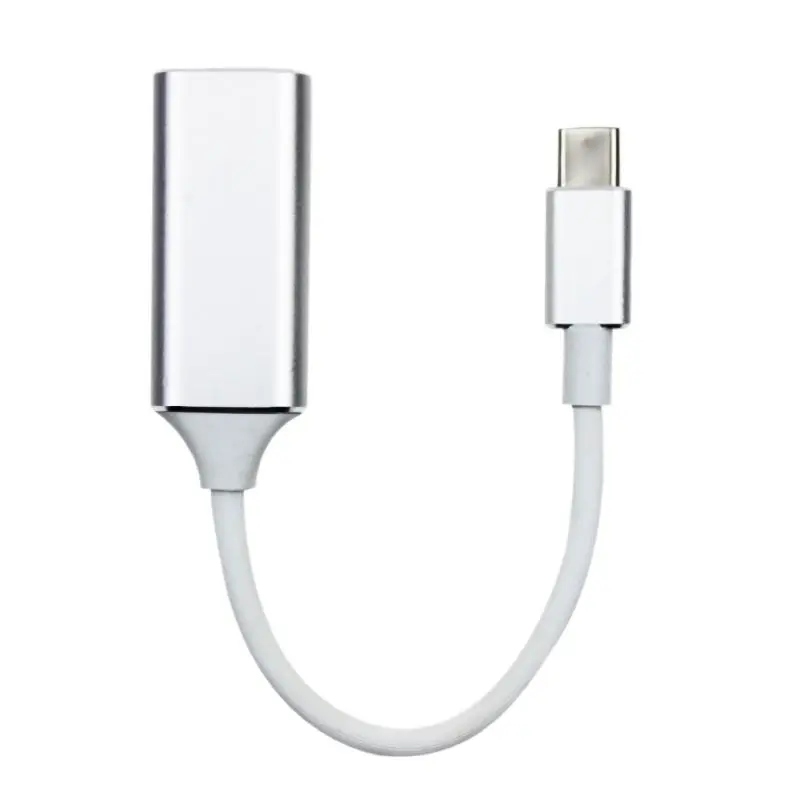 Белый USB-C тип-c к HDMI тип-c проекционный экран мобильного телефона HD конвертер 4K30Hz - Цвет: Белый
