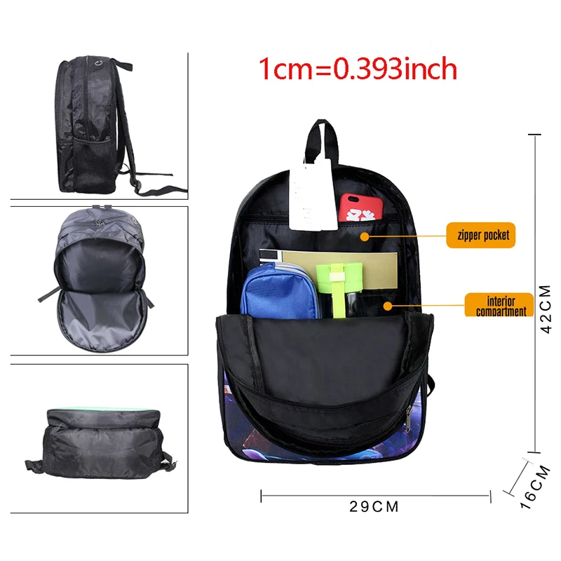 Новые странные вещи Рюкзак 16 дюймов школьные сумки для детей повседневные подростковые рюкзаки мужские женские дорожные сумки