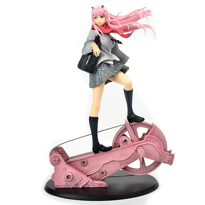 TRUEDECOMIX Anime Figure Darling in The FranXX - Zero Two 02 Pink Hair  Waifu Figure Hot Girl Statue Cartoon Characters Boxed Toy Model  17.5cm/6.9in : : Toys & Games