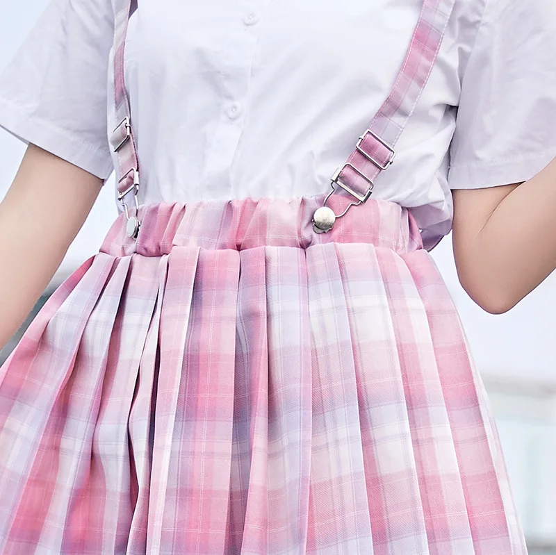 Summer Japanese School Girl Suspender Skirt - 34 - Kawaii Mix