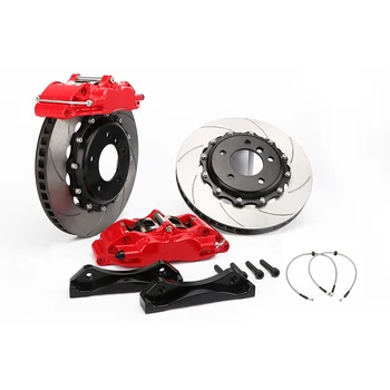 

Jekit Racing brake caliper 4 pots 330*28mm slot disc for minicooper s R56 2008 tesla model 3 seat ibiza cupra e36 brakes
