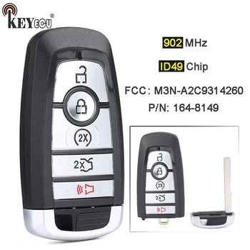 Keyforkess 902MHz ID49 FCC ID: M3N-A2C93142600 164-8149 portachiavi a distanza intelligente di prossimità per Ford Mustang Cobra Edge Fusion Explorer