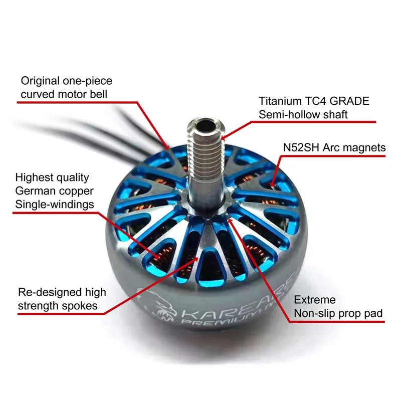 Горячая kareregion TOA LITE 2306 1850KV 2-8S 2250/2450KV 2-6S 2650KV 2-5S CW резьба бесщеточный двигатель для RC FPV Дрон Квадрокоптер