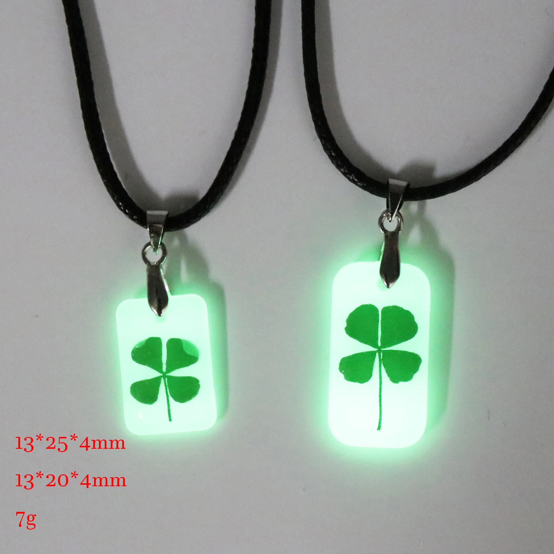2019 latest luminous Four Leaf Clover  Wholesale necklace Star And  Love You The Back Crescent Moon Necklace