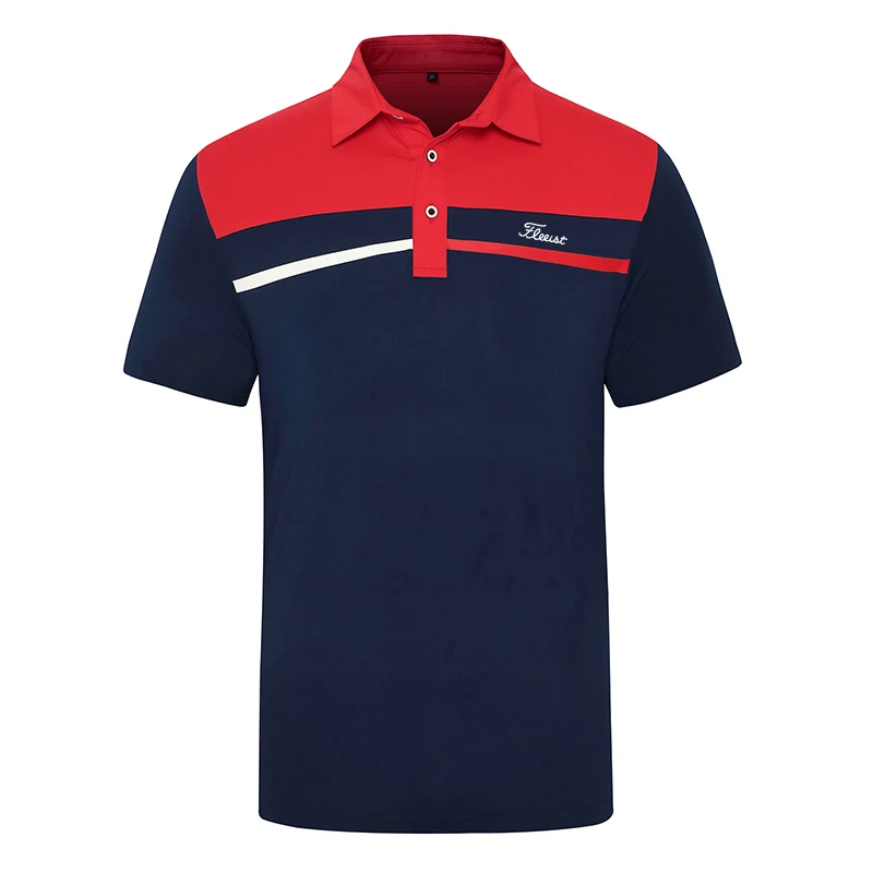 Golf Clothing New Men's Short Sleeve Quick Drying Sweat Absorbing Polo
