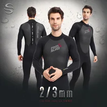 

SKINX 3MM Neoprene Men Keep Warm SwimWear Scuba Bathing Suit Long Sleeve Triathlon Wetsuit for Surfing Snorkeling Diving Suit