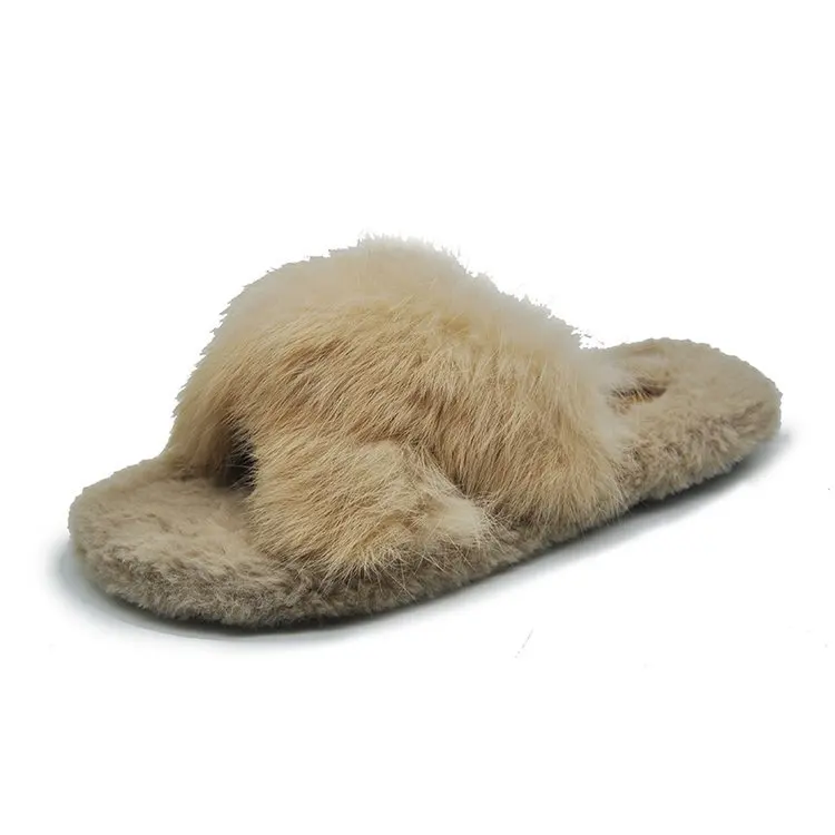 Natural Sheepskin Winter Warm Fur Slippers Women Home Shoes Indoor Slipper Luxury Wool Slippers Woman Casual Slippers