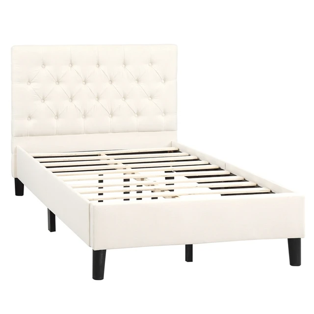 Twin Size Upholstered Bed Frame  5