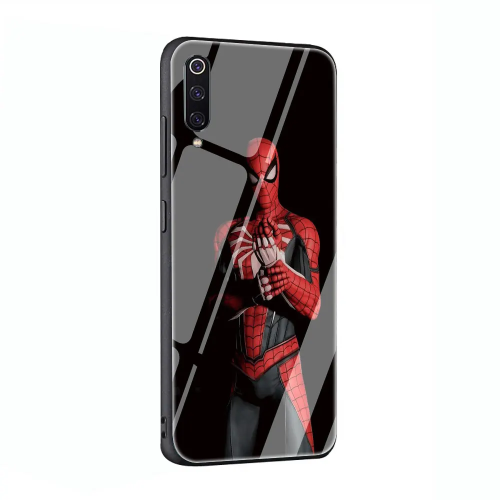 Marvel Человек-паук закаленное Стекло чехол для Xiaomi 8 Lite A1 A2 9 Redmi Note 5 6 7 Pro 6A 4X F1 - Цвет: G4