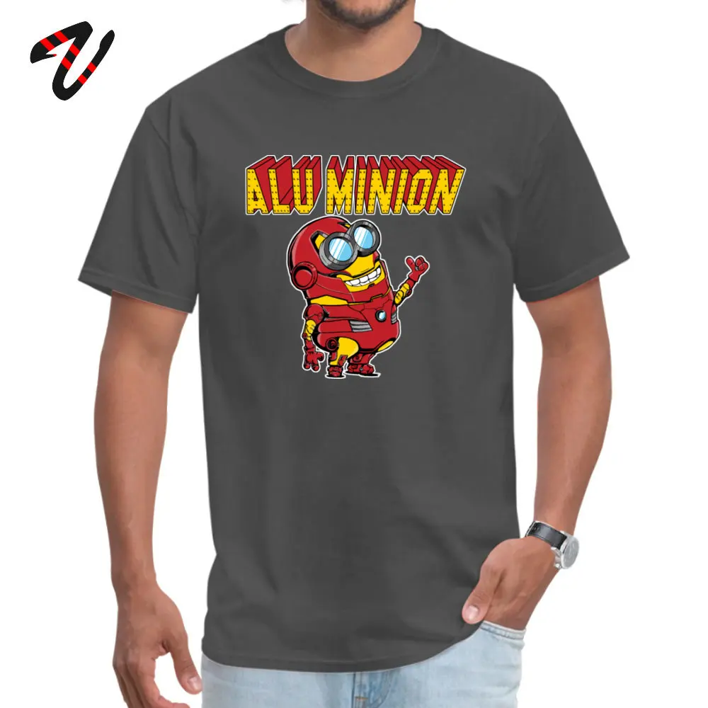 Alu_Minion_ Casual T-shirts for Male 100% Cotton Summer/Autumn Tops Tees Unique T Shirt Short Sleeve 2019 New Fashion Crew Neck Alu_Minion_3373 carbon