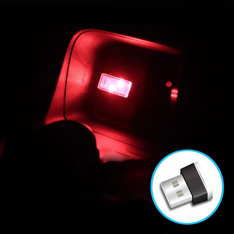 ZYHW автомобильный атмосферный светильник Mini USB, декоративный светильник, аварийный светильник ing Plug and Play, декоративный светильник, автомобильные интерьерные фары, аксессуары для автомобиля