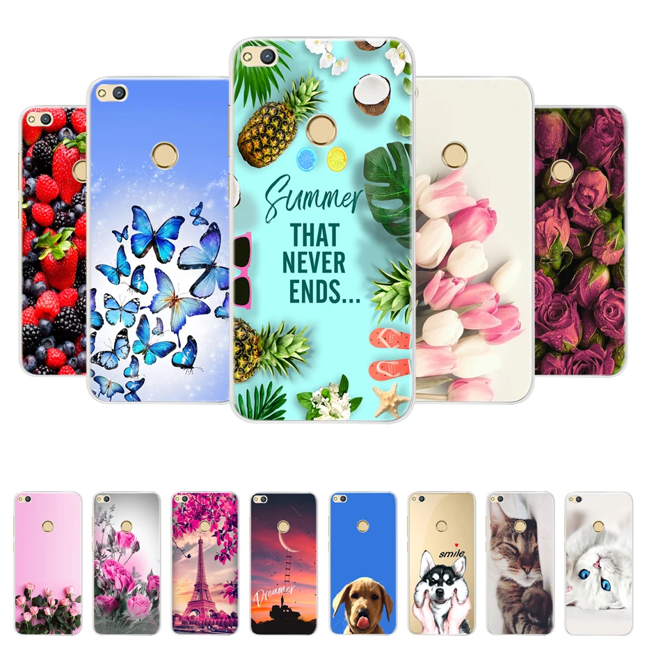 Brein Bestaan Doctor in de filosofie 5.2" for Huawei P8 P9 Lite 2017 Honor 8 Lite Case Siicone Painted TPU Soft  Back for Cover Case Huawei P8 Lite 2017 Phone Cases - AliExpress