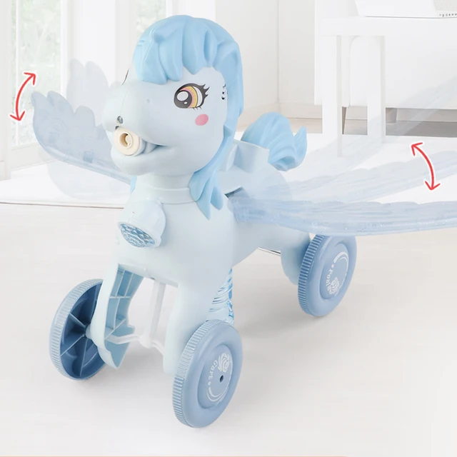 Pony Trolley Automatic Bubble Machine Charging Electric Bubble Blowing Machine 3