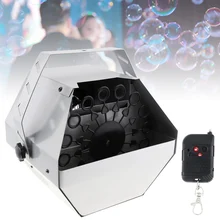 Machine à bulles automatique 110 240V, 60W, 0,75 l, petite Machine à bulles automatique à haut rendement, souffleur avec télécommande pour la scène