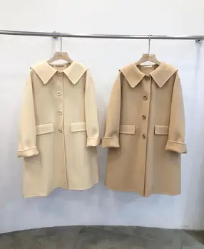 

South Korea's East Gate 2020 spring new authentic baby collar woollen cloth coat age reducing coat