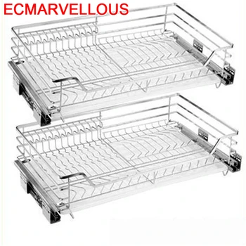 

De Cocina Despensa Cestas Corredera Rangement Keuken Mutfak Stainless Steel Cuisine Cozinha Rack Kitchen Cabinet Storage Basket