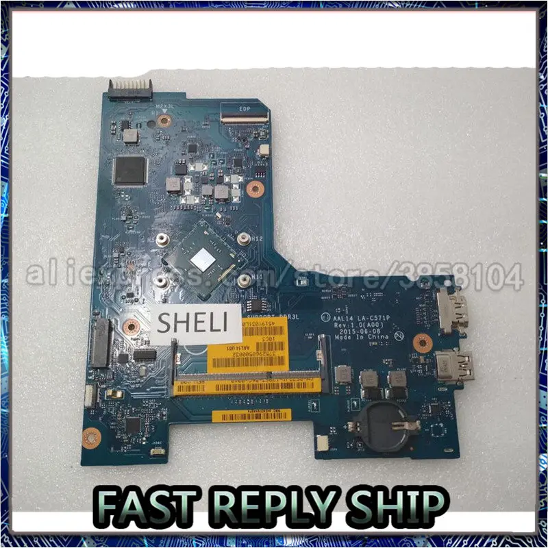 Материнская плата SHELI для DELL 15 5000 5552 материнская N3050 центральный процессор