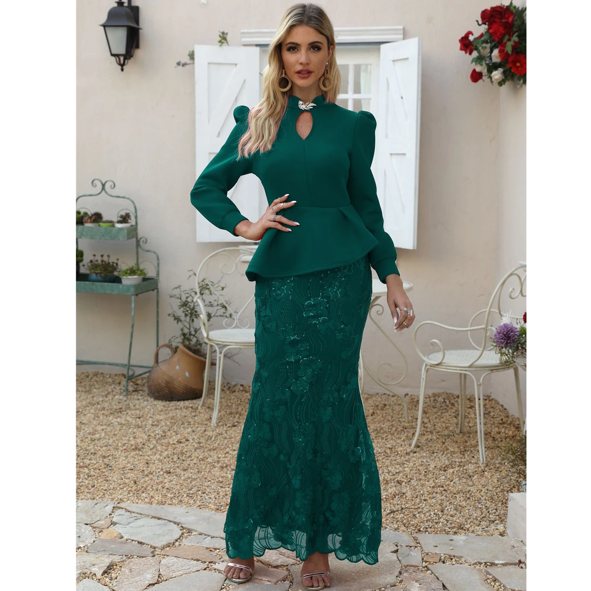 Весеннее женское платье, элегантное, сексуальное, v-образный вырез, роскошные, с блестками, длинные, вечерние, vestidos, повседневное, облегающее, с оборками, бодикон, Русалка, макси платье - Цвет: Зеленый