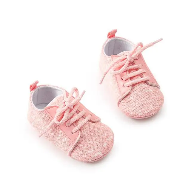 0-12Months 0-18Months Spring Newborn Baby Kids Shoes Autumn Infant Toddler Classic Casual Lace-Up Sports Sneakers - Цвет: P