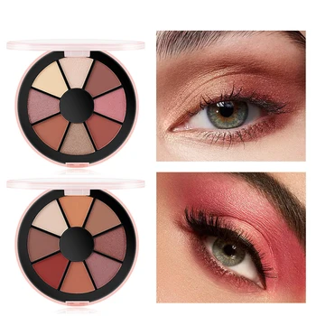 

New Arrival 8 Colors Eyeshadow Palette Holographic Shiny Matte Glitter Pigment Eye Shadow Pallete Face Make Up Cosmetics