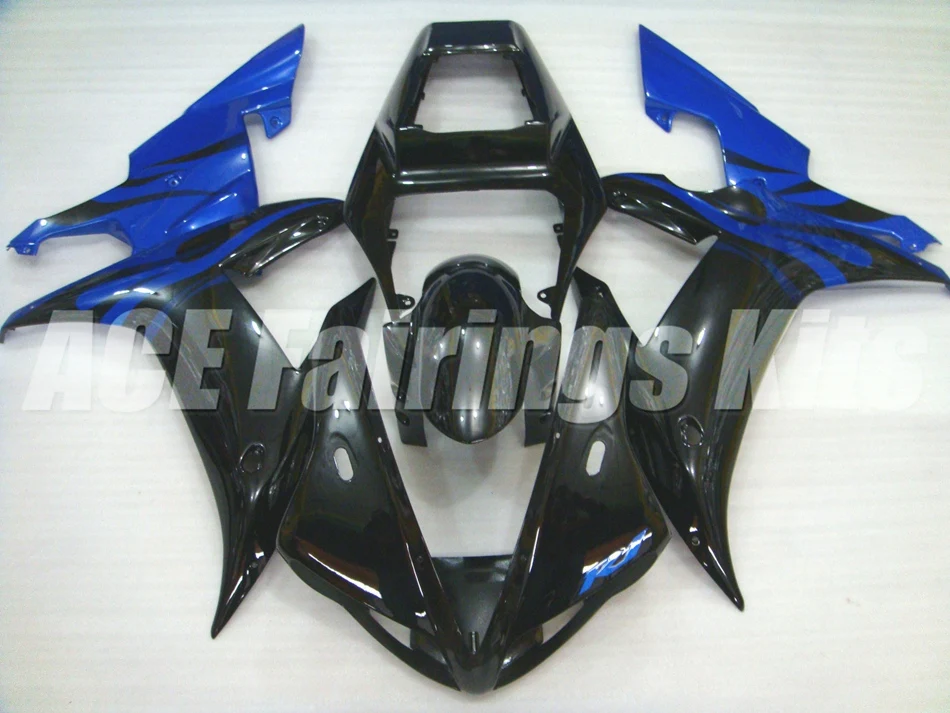 Горячая Распродажа, yzf1000 R1 02 03 полный комплект для Yamaha Yzf R1 2002 2003 спортивные мотоциклетные обтекатели для мотоцикла(литье под давлением) черный синий