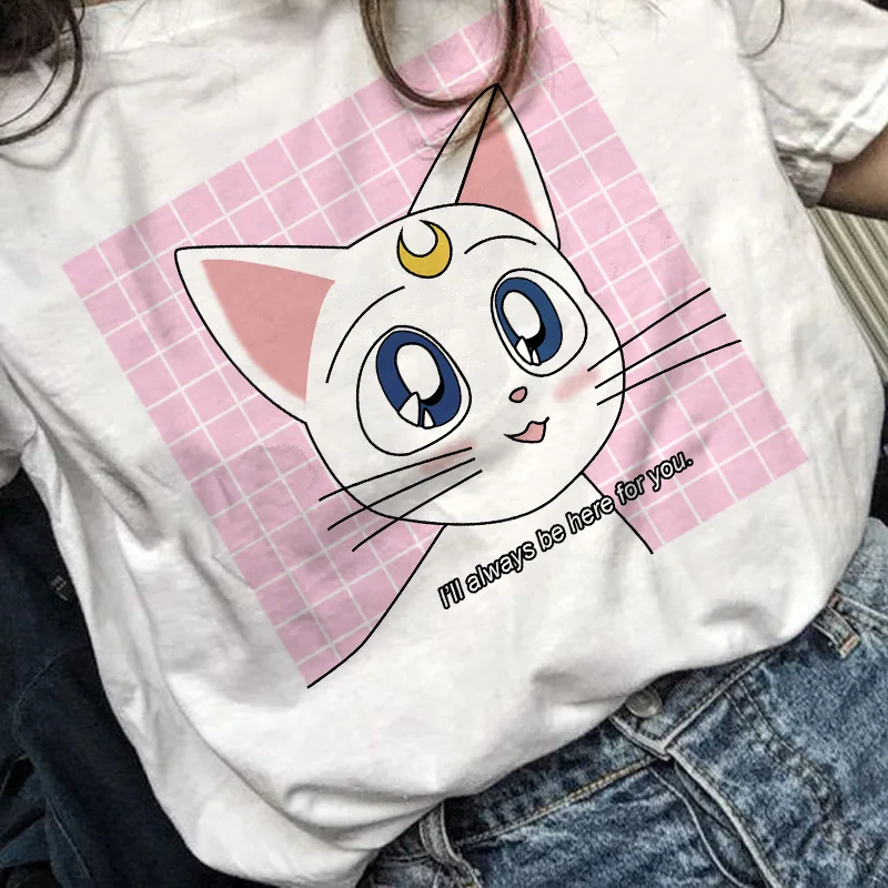 

Sailor Moon Anime t shirt top tee shirt 90s women tshirt female femme korean style ulzzang t-shirt Graphic grunge aesthetic