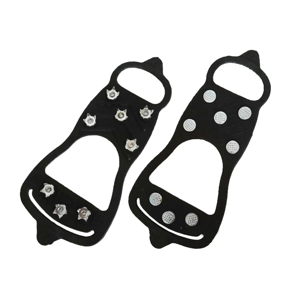 8 Teeth Anti-slip Ice Gripper Climbing Spikes Cleats Traction Hiking Outdoor Overshoe Crampons