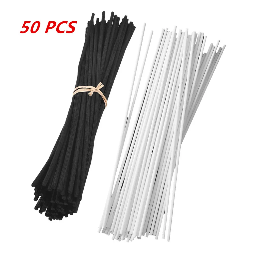 50*Reed Fragrance Diffuser Stick Oil Diffuser Fragrance Diffuser Stick Rattan Replacement Refill For Perfume Eco-friendly