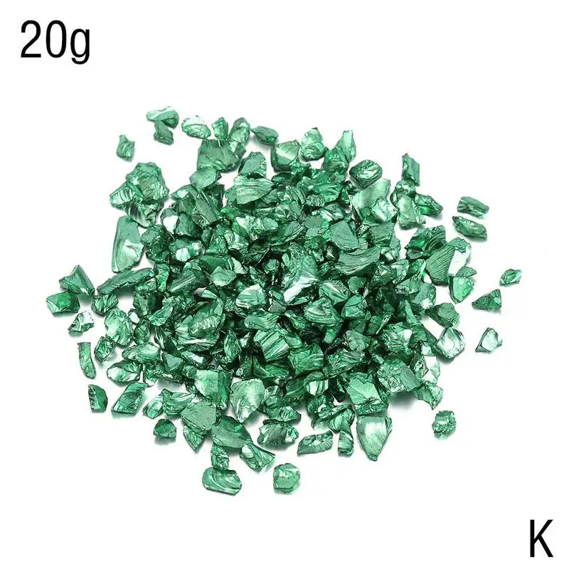 20g lot Glass Metal Crushed Stone Filler Diy Table Decoration Cake