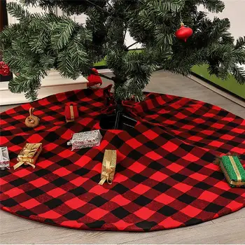 

Merry Christmas Tree Skirts with Bandage Blanket Carpet Natal Gift New Year Decoration Christmas Decorations for Home Tree Skirt