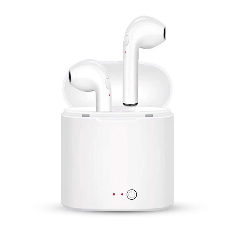 I7S Tws Bluetooth наушники, мини беспроводные наушники, спортивные наушники с громкой связью, беспроводная гарнитура с зарядным устройством для смартфона - Цвет: Красный