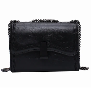 

iVog New Arrival Everyday Ladies Small Messenger Crossbody Handbag Black Chain gg Fashion Hand Bags for Women 2019