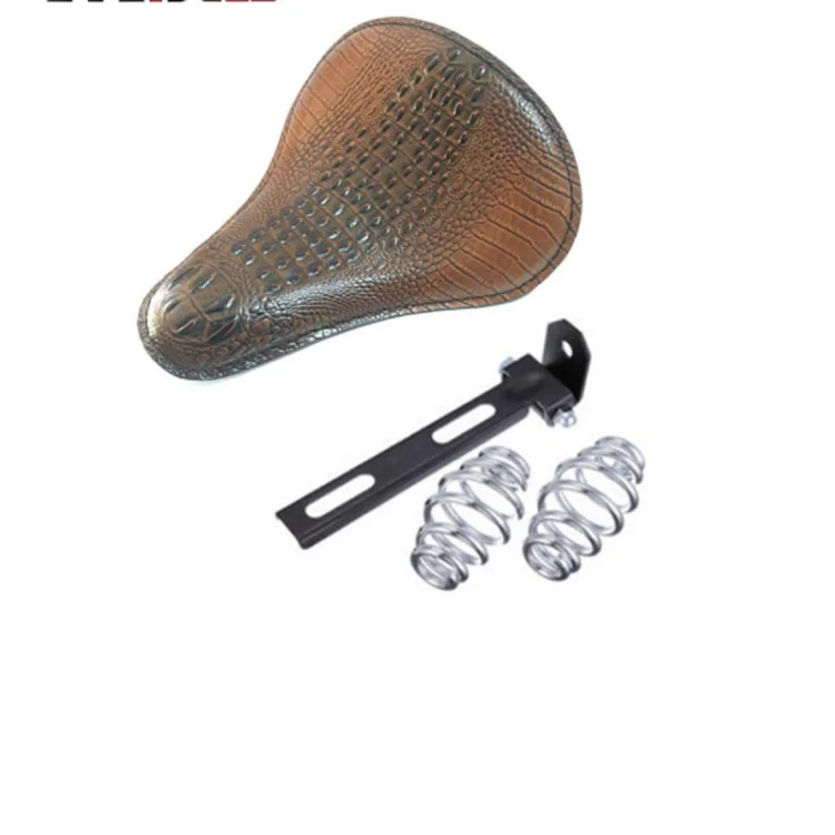 

Motorcycle Harley Cruise Prince Car Modified Retro Spring Leather Sit Single Seat Box Seat Cushion Chopper Bobber