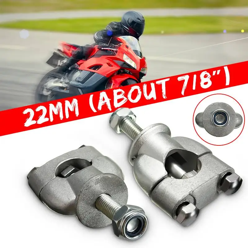 2x7/8 ''22 мм мотоциклетная ручка монтажный руль RisersClamp Серебряный монтажный стоячий зажим мотоцикл