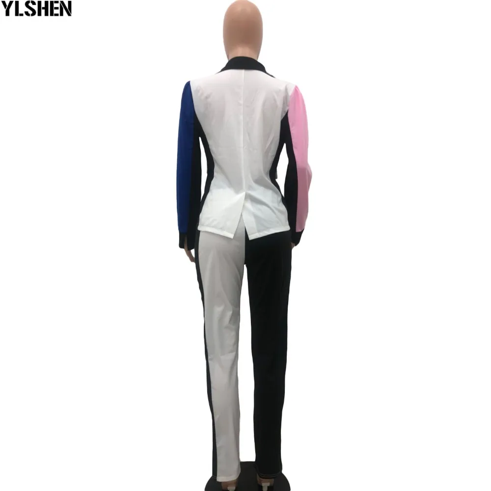 African Women Sets Print Long Sleeve Blazer Jacket Pants Suits Office Lady Elegant 2 Piece Set Business Outfits Africa Clothing 42