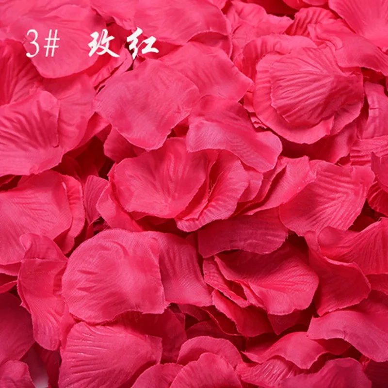 

1kg (about11000pcs) silk cloth rose flower proposal desktop decoration rose wedding party decoration simulation flower petals