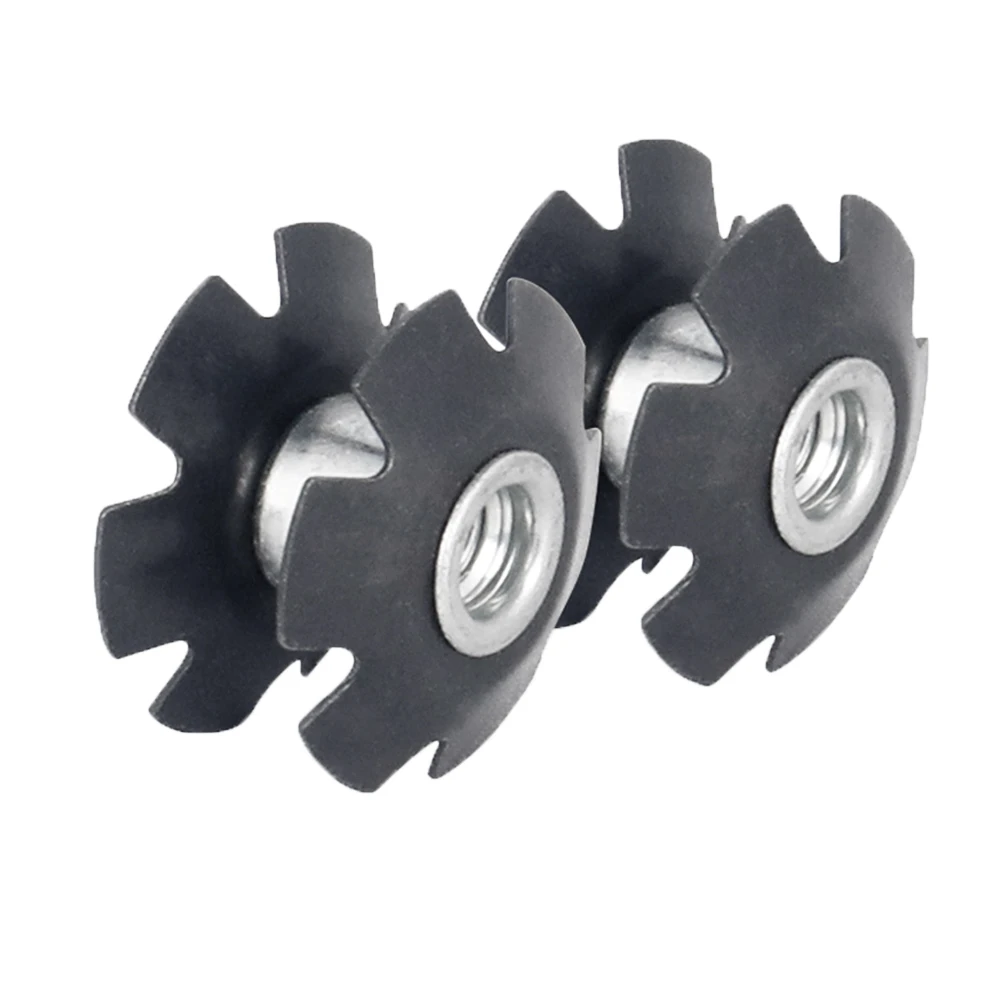 Fahrrad Vorderradgabel Montage Kern MTB Lenkrohr Headset Flansch Befestigungsschrauben Sternmuttern für 1-1/8" 28,6mm Gabelschaft Gewindelose Gabel – Detail 5