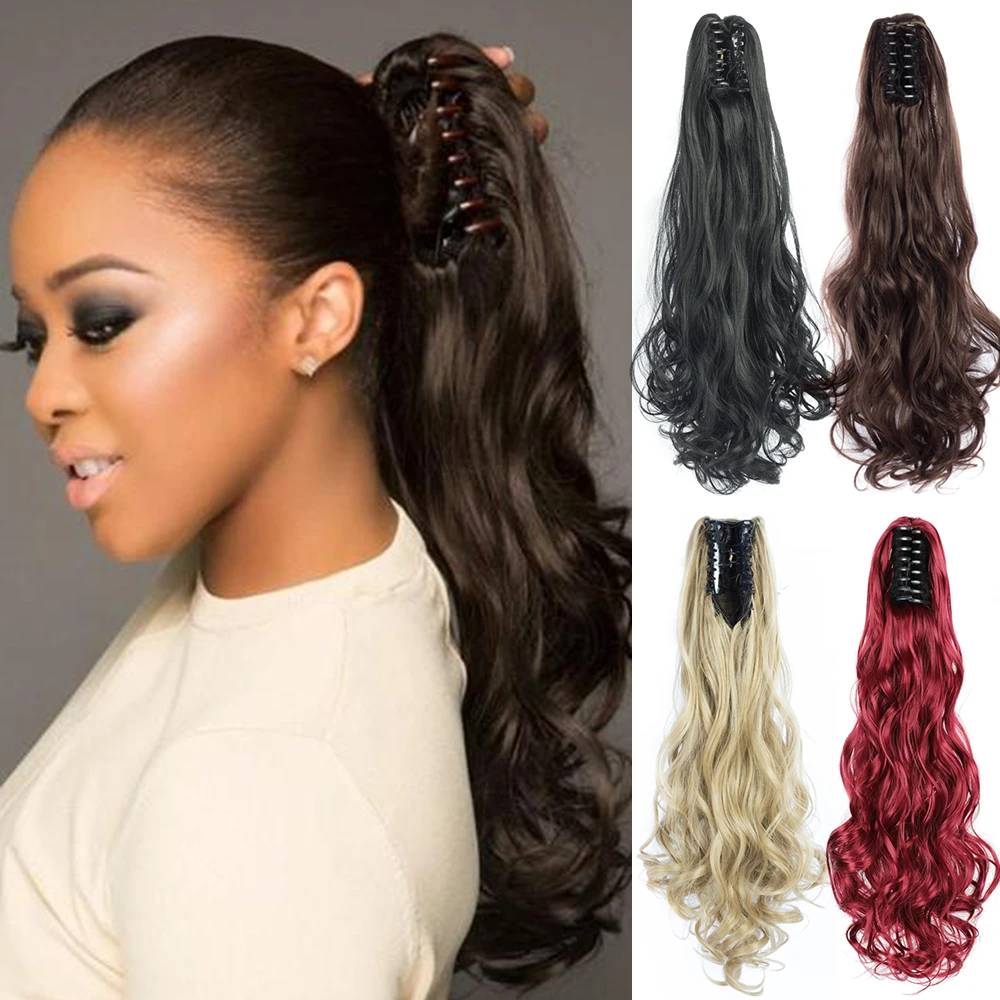 Azir Synthetic Claw On Ponytail Clip In Hair Extensions Curly Style Pony  Tail Hairpiece Brown Blonde Hairstyle For Women - Synthetic Ponytails(for  White) - AliExpress