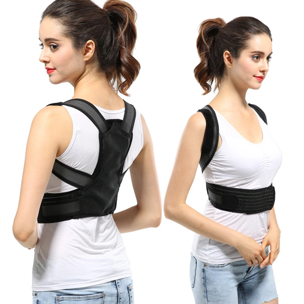 Unisex Posture Corrector Belt Belt Home Orthosis Adjustable Corset Clavicle Lumbar Support Shoulder Back Brace Adult Straight