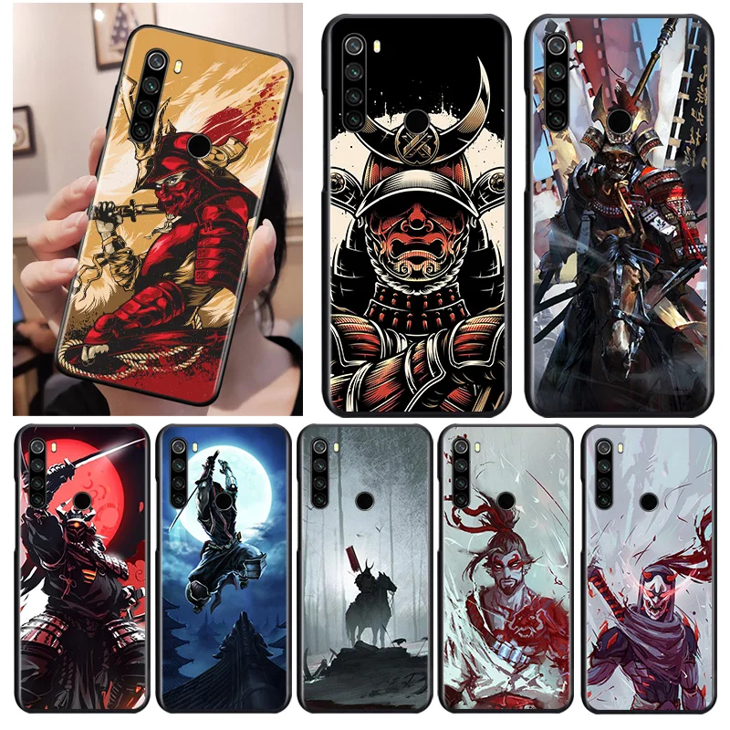 

Japan Samurai Ninja Black Cover For Xiaomi Redmi Note 9 9S 8T 8 7 6 5A 5 4X 4 Pro Max Soft Phone Case