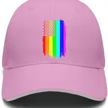 Distressed Gay Pride Rainbow Flag Женская Повседневная хлопковая бейсболка с регулируемой сеткой