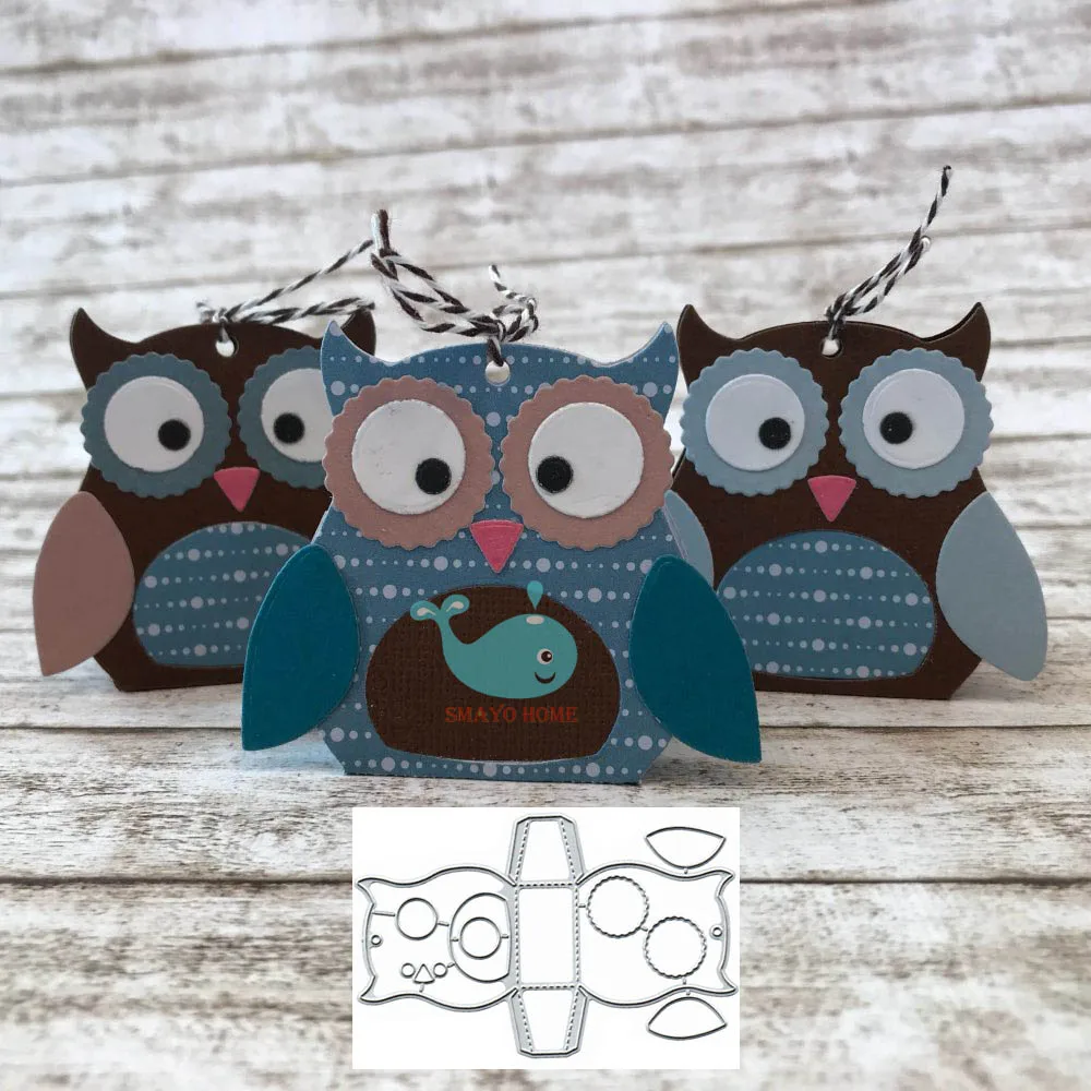 

Owl Metal Cutting Dies for Scrapbooking Album Paper DIY Card Decoration Embossing New Dies Cut 2019