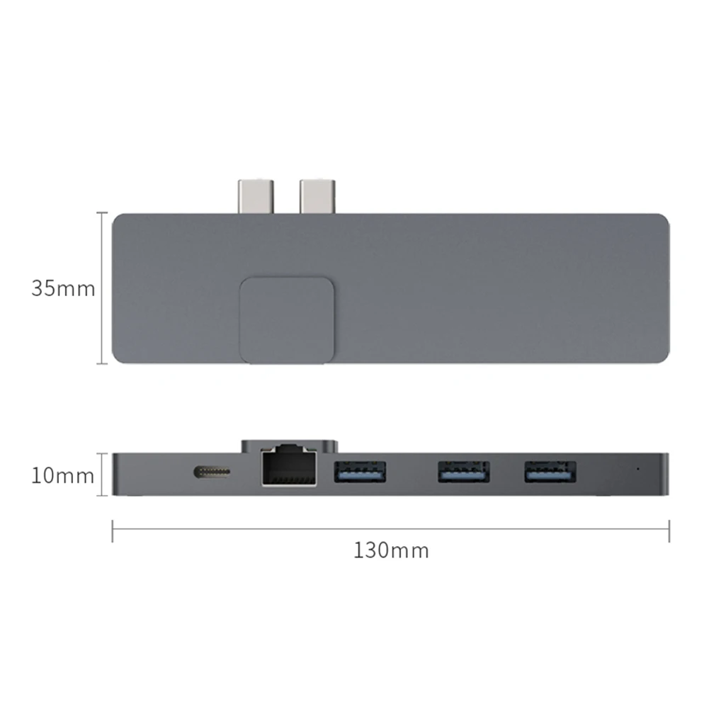 8 в 1 гигабитный Ethernet адаптер Dual Type C концентратор конвертер широкий спектр