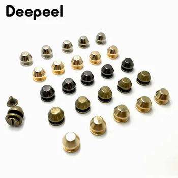 

10/30sets Deepeel 12mm Metal Copper Flat Buckle Screw Rivets Nails Snap Hook DIY Leathercrafts Bags Hardware Accessories BF469